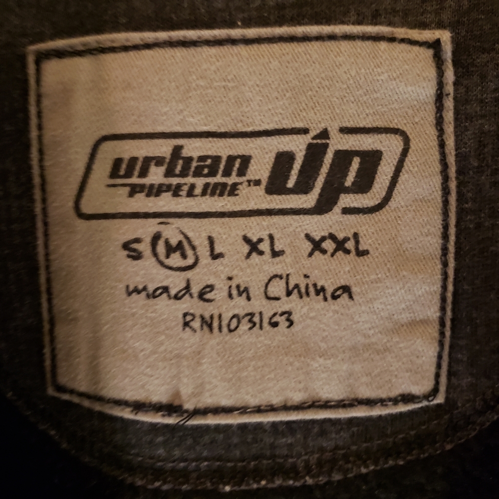 HOST PICK 😀 Urban Pipeline Men's Zip Up Lined Gray Hoodie Sz M - Picture 5 of 7